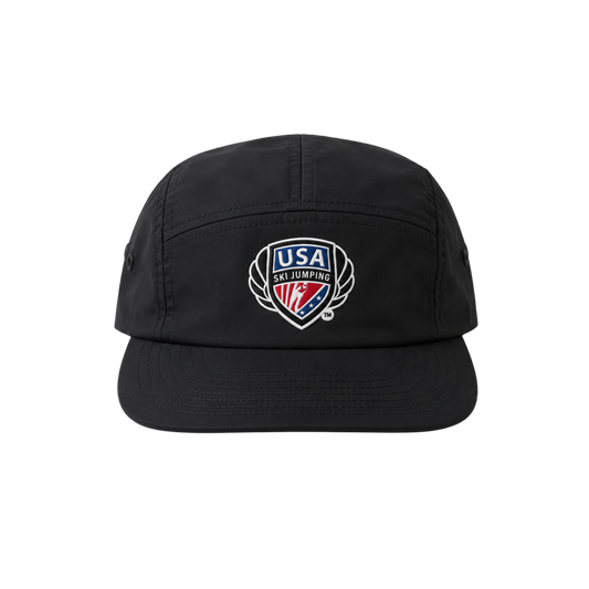 Logo 5 Panel Hat Black